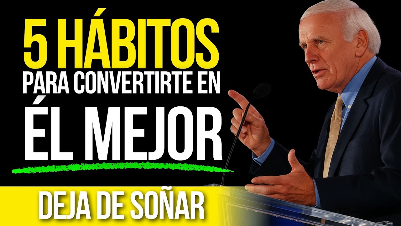 5 Hábitos Infalibles Para Ser El Mejor En Absolutamente Cualquier Cosa🔥Jim Rohn Disciplina y Riqueza