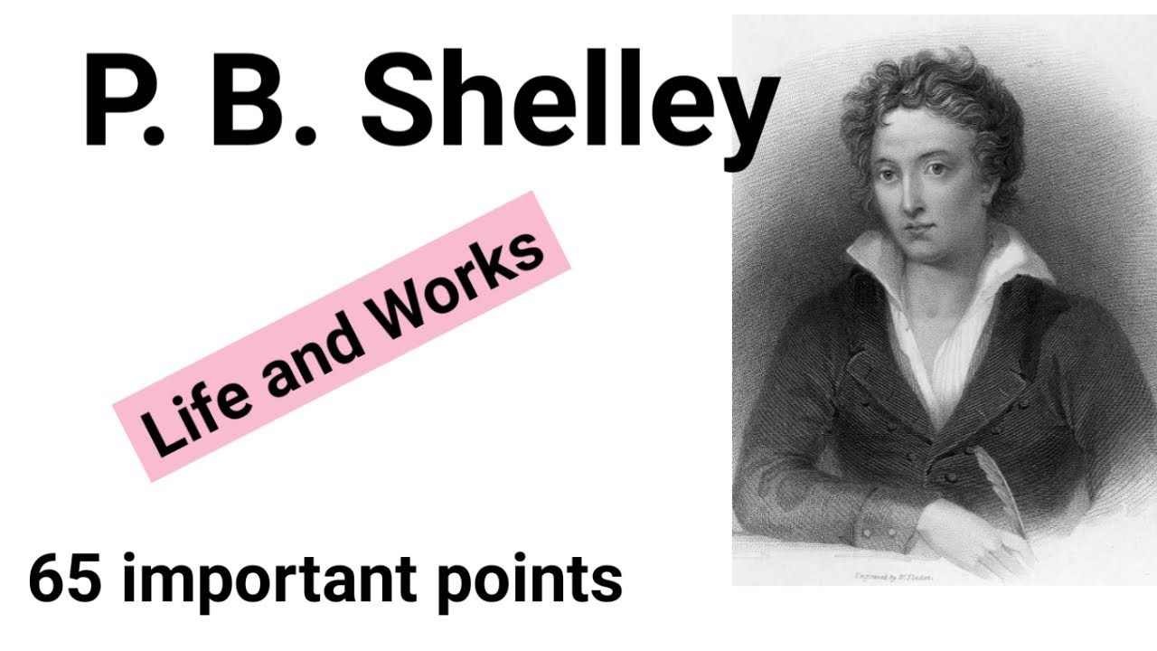 P. B. Shelley in hindi | P. B. Shelley life and works in hindi | p.b. Shelley mcqs