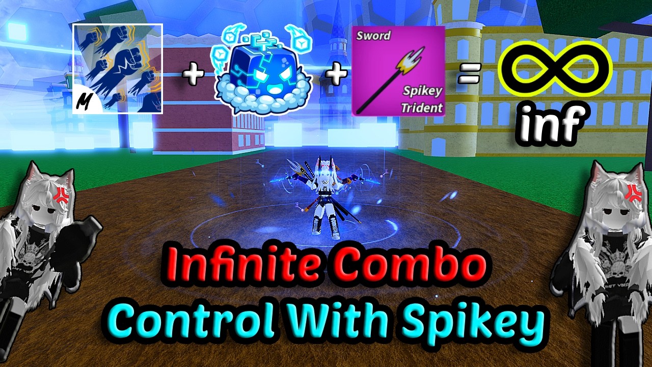Infinite Control Combo?! With God Human + Control + Spikey Trident | BLOX FRUITS Bounty Hunt 30M Pvp