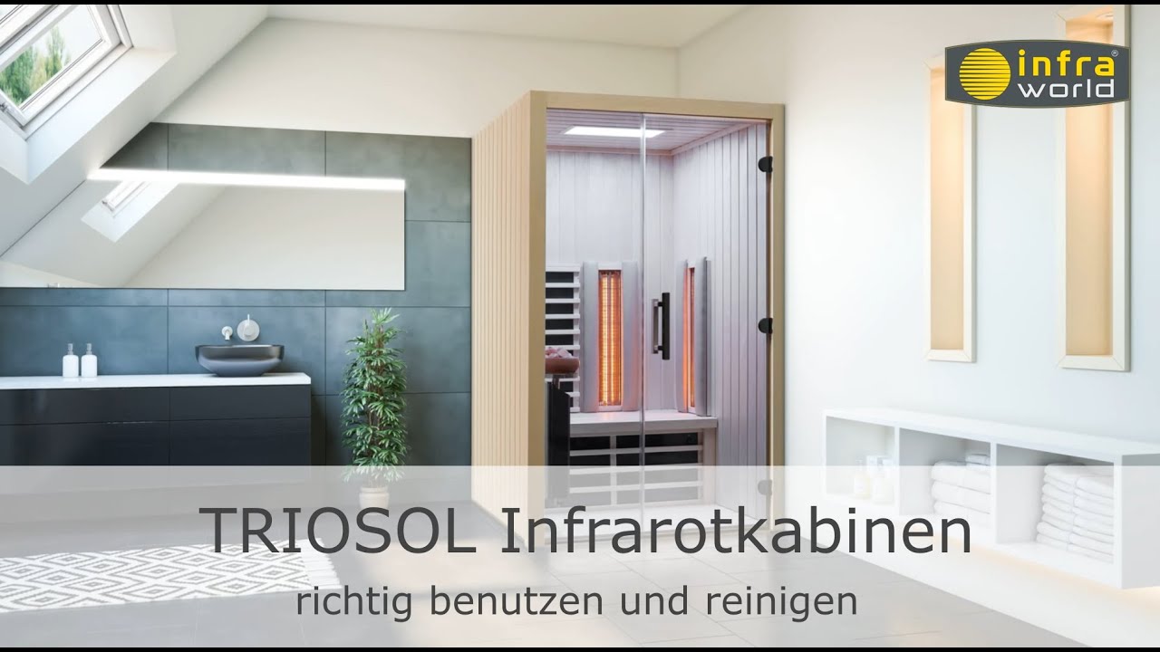 TrioSol Infrarotkabinen Anwendung und Reinigung