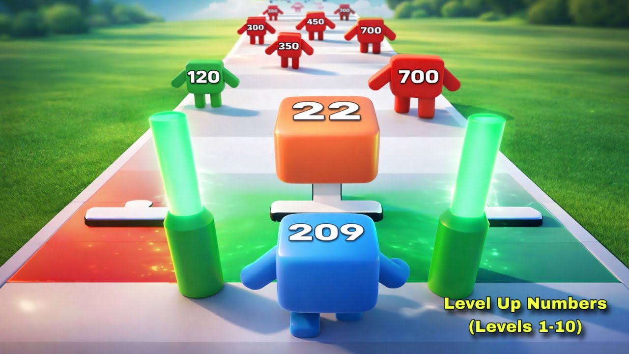 Level Up Numbers - All Levels Gameplay Pop Pi (Levels 1-10)