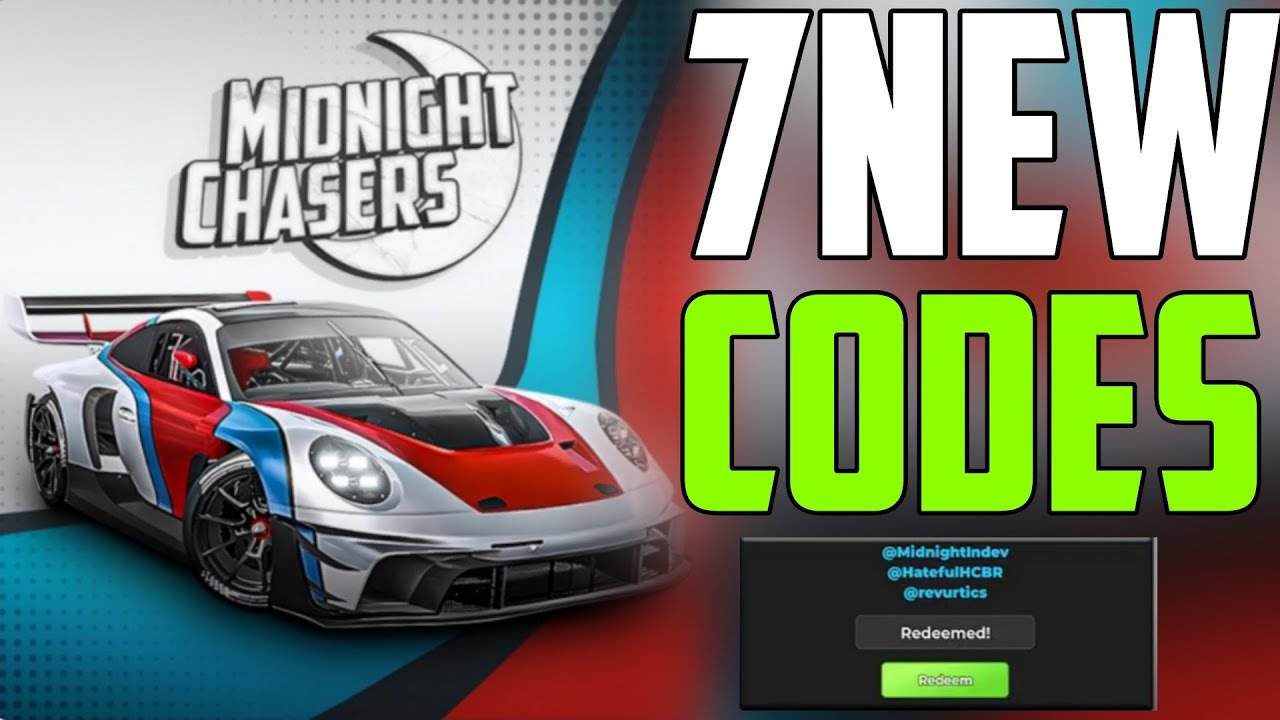 *НОВЫЕ* ВСЕ РАБОЧИЕ КОДЫ ДЛЯ MIDNIGHT CHASERS НА ЯНВАРЬ 2026 ГОДА! Коды Roblox Midnight Chasers 2026