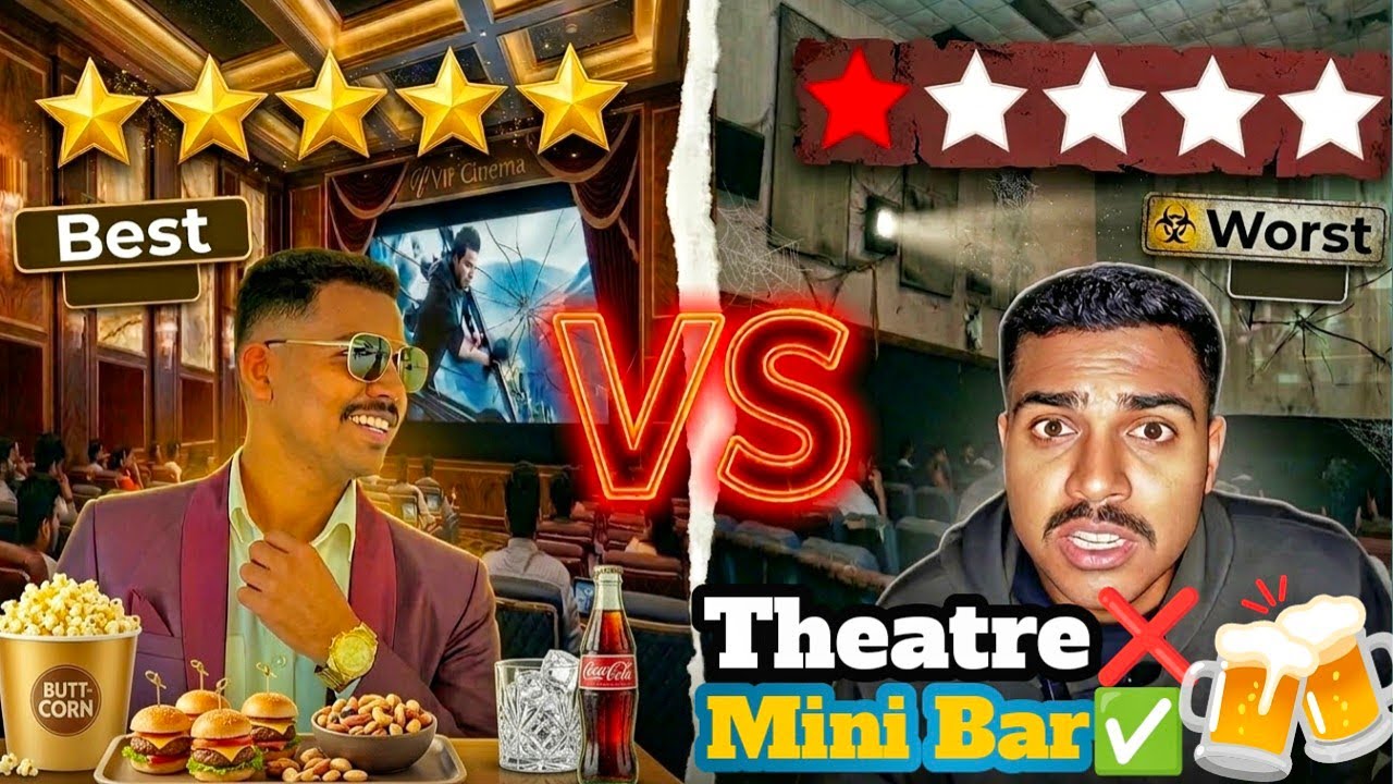 5 Star⭐️ VS 1 Star⭐️ Theater in Mysore 🍿| Mysore's Best & Worst Movie Theatre Experience.