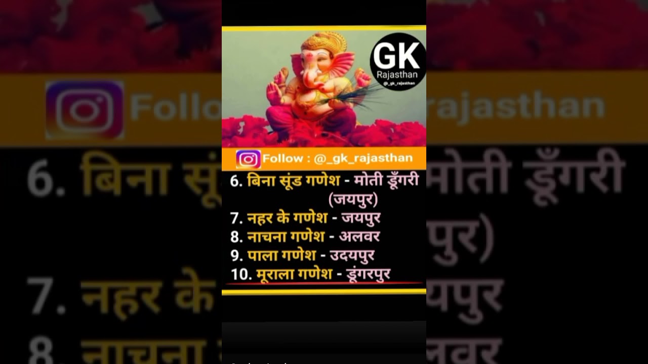 Rajasthan famous ganesh ji temple's 🙏
