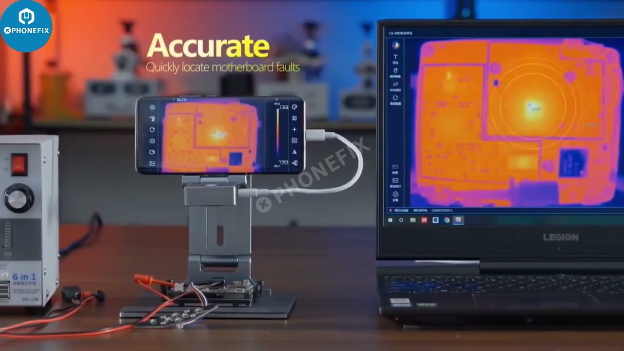 TBK 2202 Foldable 3D Thermal Imaging Camera PCB Fault Diagnosis Instrument