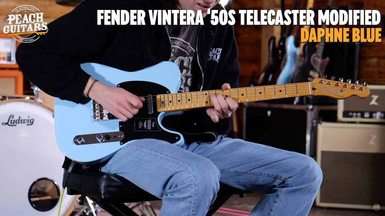 No Talking...Just Tones | Fender Vintera '50s Telecaster Modified | Maple - Daphne Blue