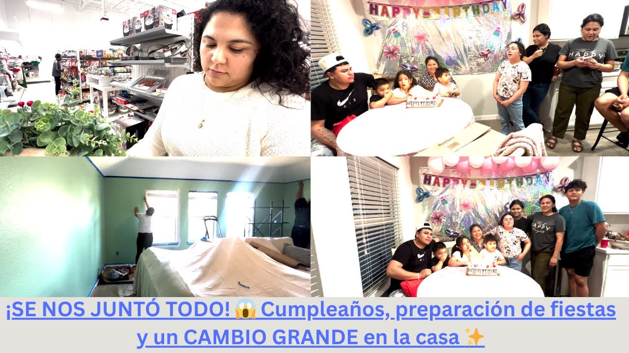&iexcl;SE NOS JUNT&Oacute; TODO! 😱 Cumplea&ntilde;os, preparaci&oacute;n de fiestas y un cambio GRANDE en la casa 🎄✨