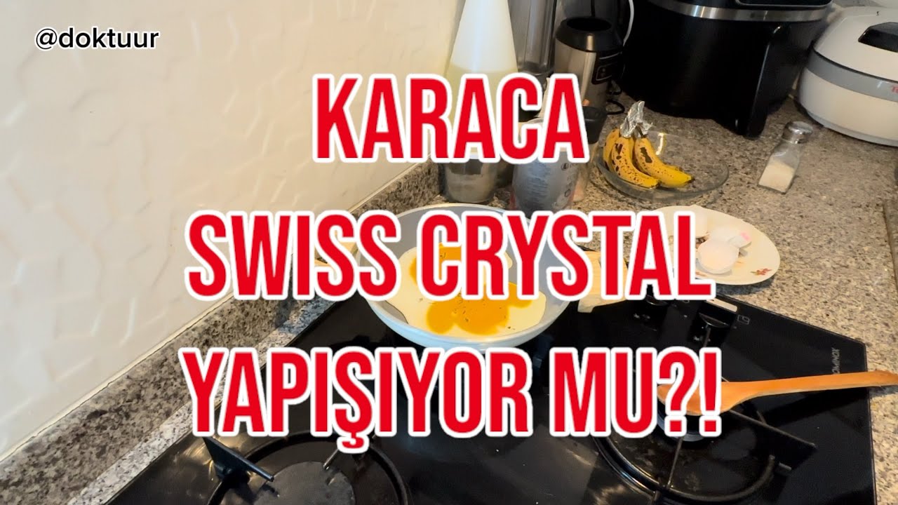 Karaca Swiss Crystal Tava İle Yağsız Yumurta Pişirmeyi Denedik.. #KaracaSwissCrystal