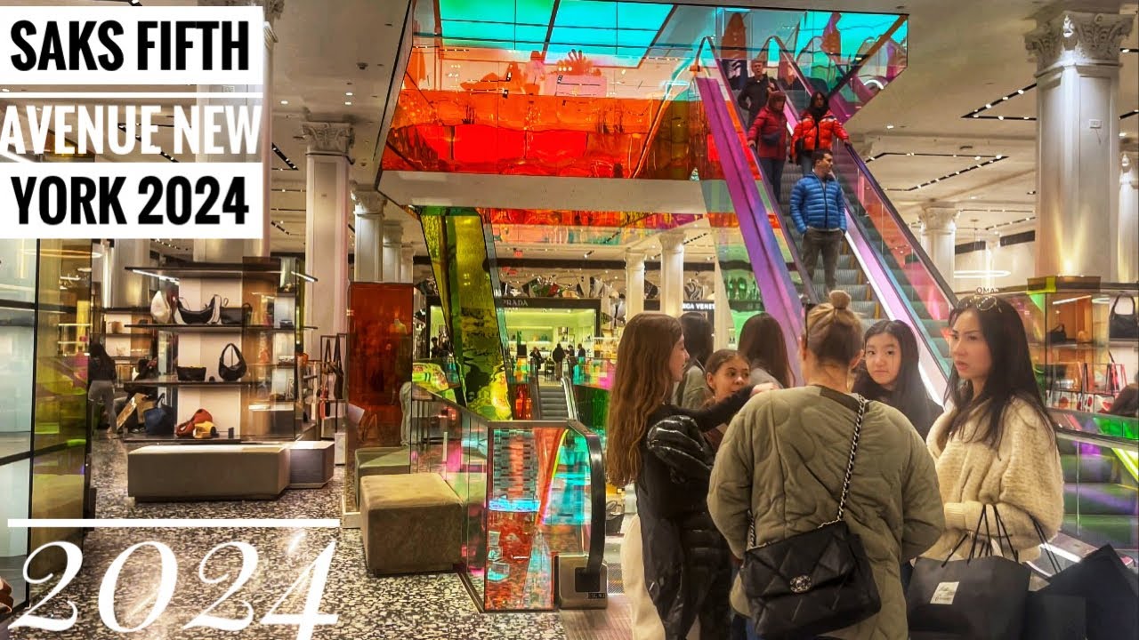 SAKS FIFTH AVENUE NEW YORK 2024 INSIDE SAKS 5Th AVENUE STORE 🏬 IN NYC 2024