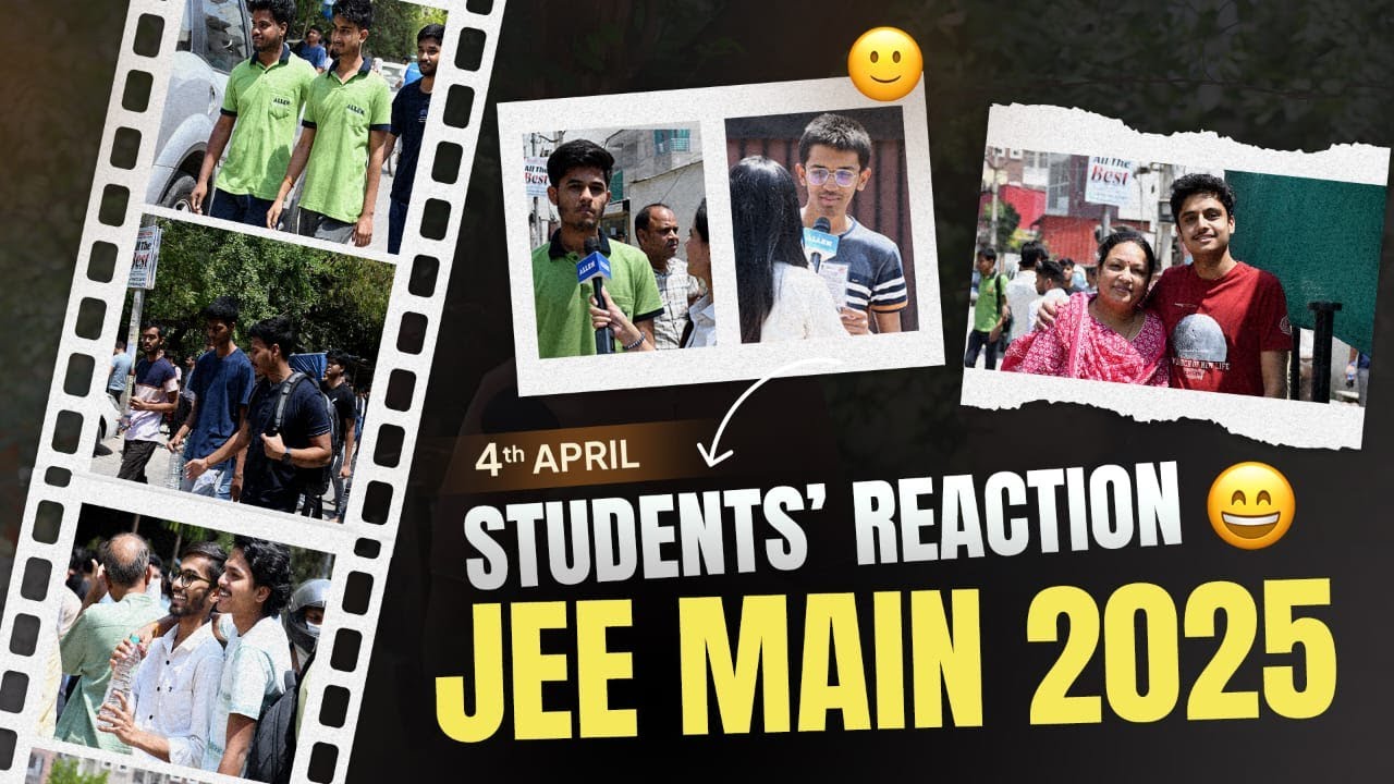 How Tough Was JEE Main 2025 (April 4th) Exam? Live Reactions & Difficulty Breakdown 🎯