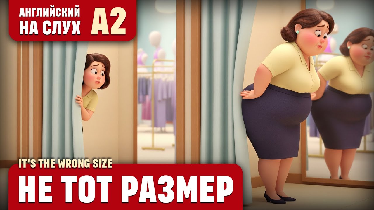 Не тот размер. Веселый рассказ (уровень А2). Английский на слух.
