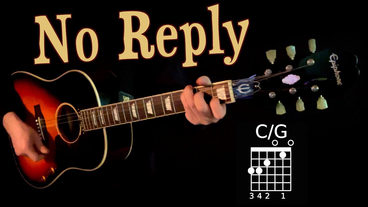 No Reply - Rhythm Guitar Cover - John's Part Isolated