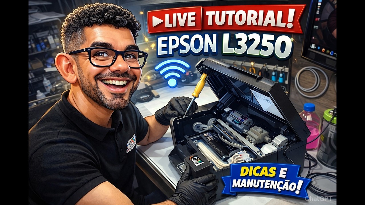 Live Manutenção EPSON L3250 4150 220 etc...