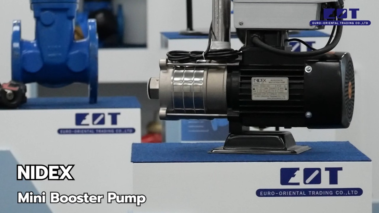 ปั๊มน้ำ Mini Booster Pump เเบรนด์ NIDEX  | ชุดปั๊มน้ำเพิ่มแรงดันขนาดเล็ก