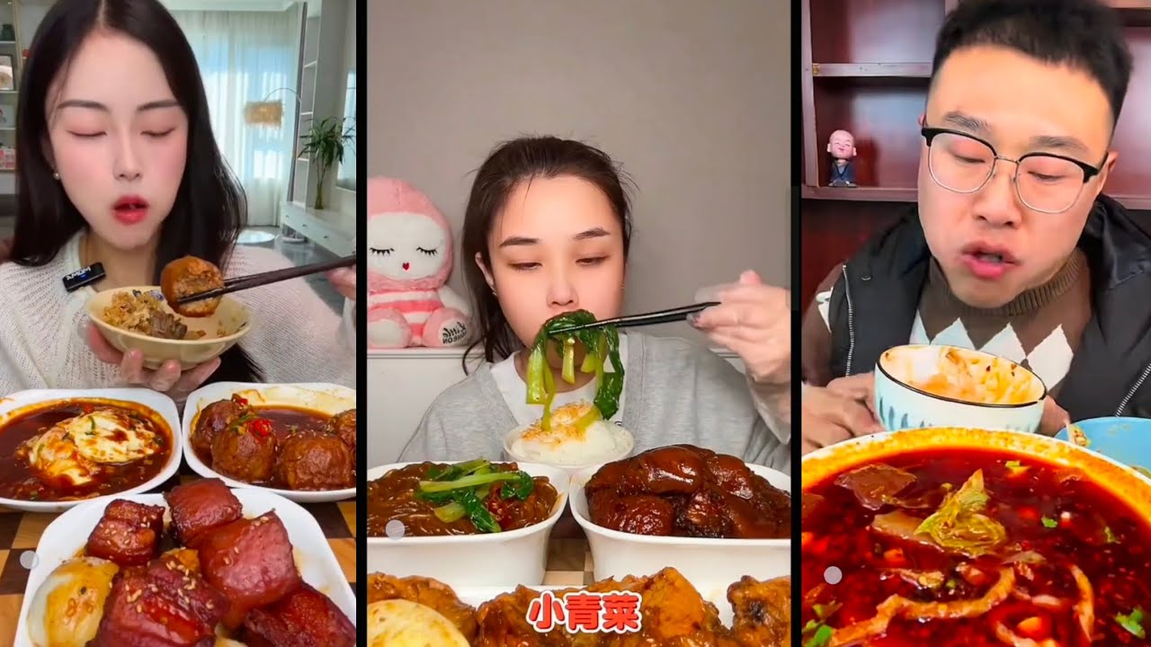 Food Mukbang 🍜🍗🍗🍗