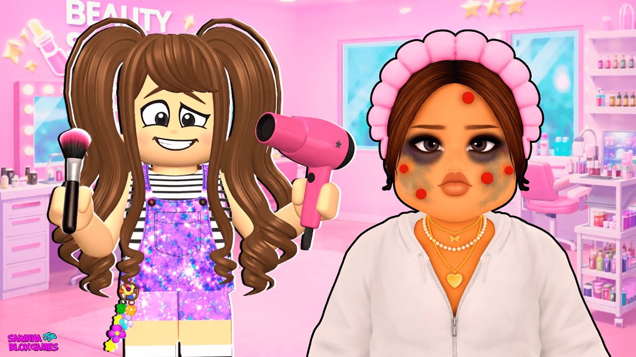TRABALHEI NO SPA DE LIMPEZA DE PELE no ROBLOX