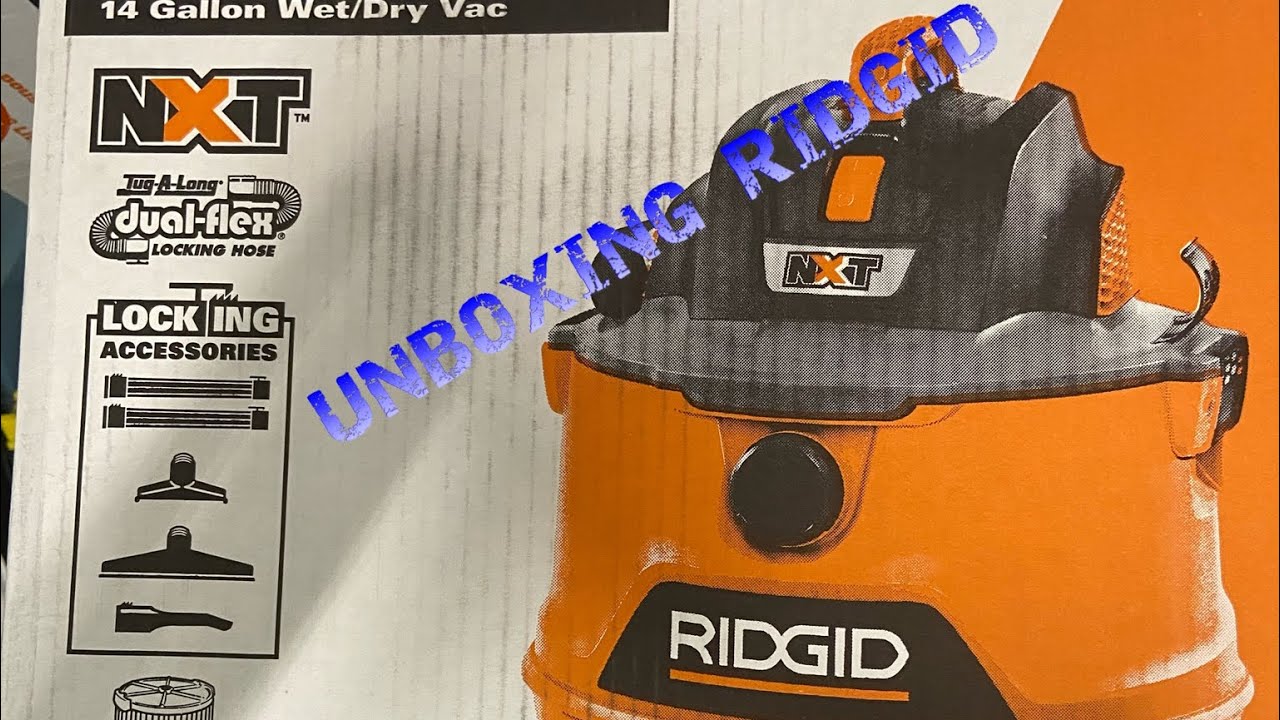 Unboxing Ridgid 14 gallon wet/dry shop vac 6.0 hp