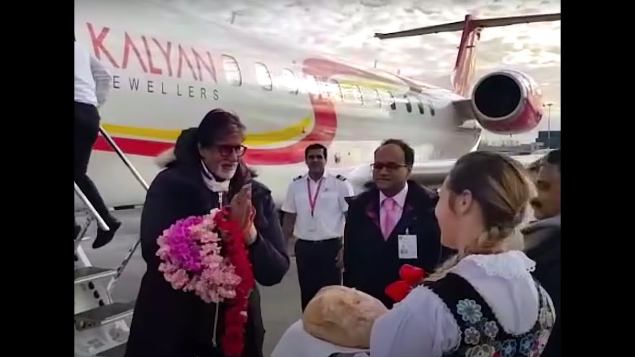 Amitabh Bachchan. Bollywood Krakow Air Port Balice. Małopolska Poland.