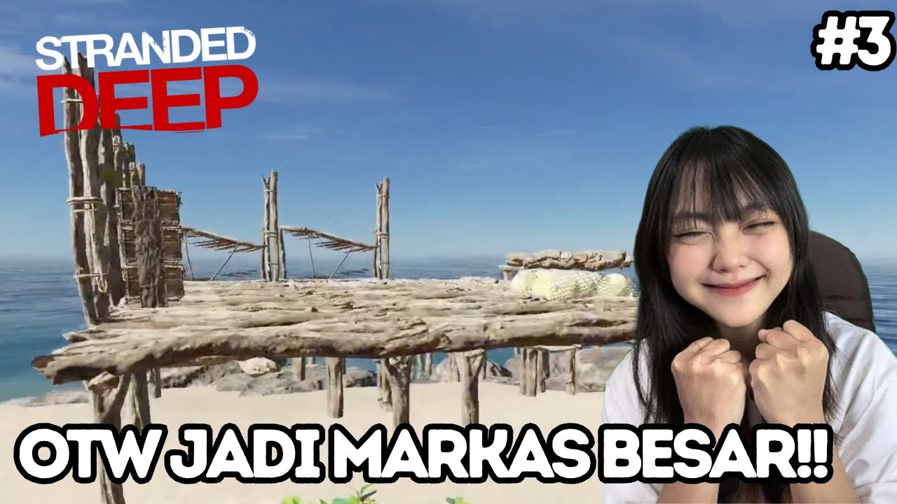 BANGUN BASE IMPIAN di Pulau tapi TERNYATA BAHAYA HIU BELUM SELESAI! | Stranded Deep Part 3 Indonesia