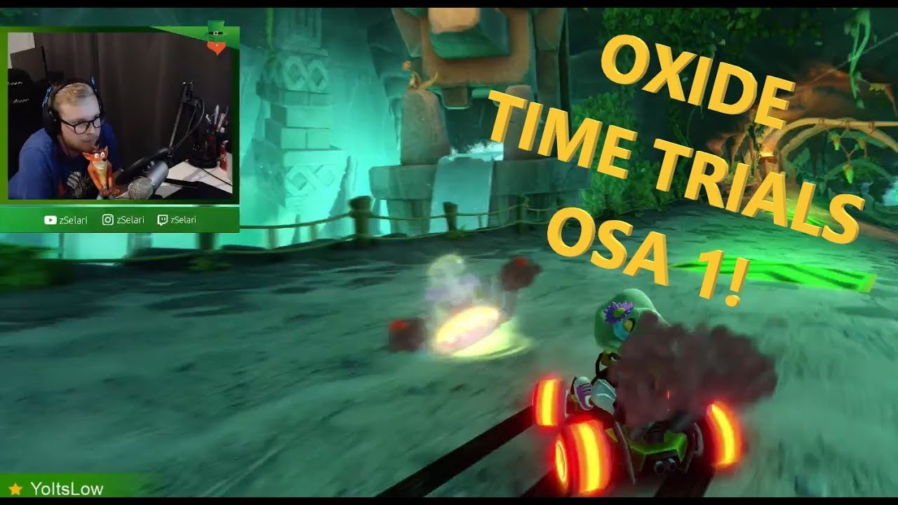 Oxide VOITETTU! | Time Trials OSA 1! | Crash Team Racing Nitro-Fueled Suomi