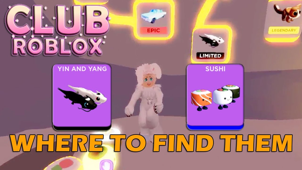FIND YIN & YANG, SUSHI PETS 🐾 Club Roblox