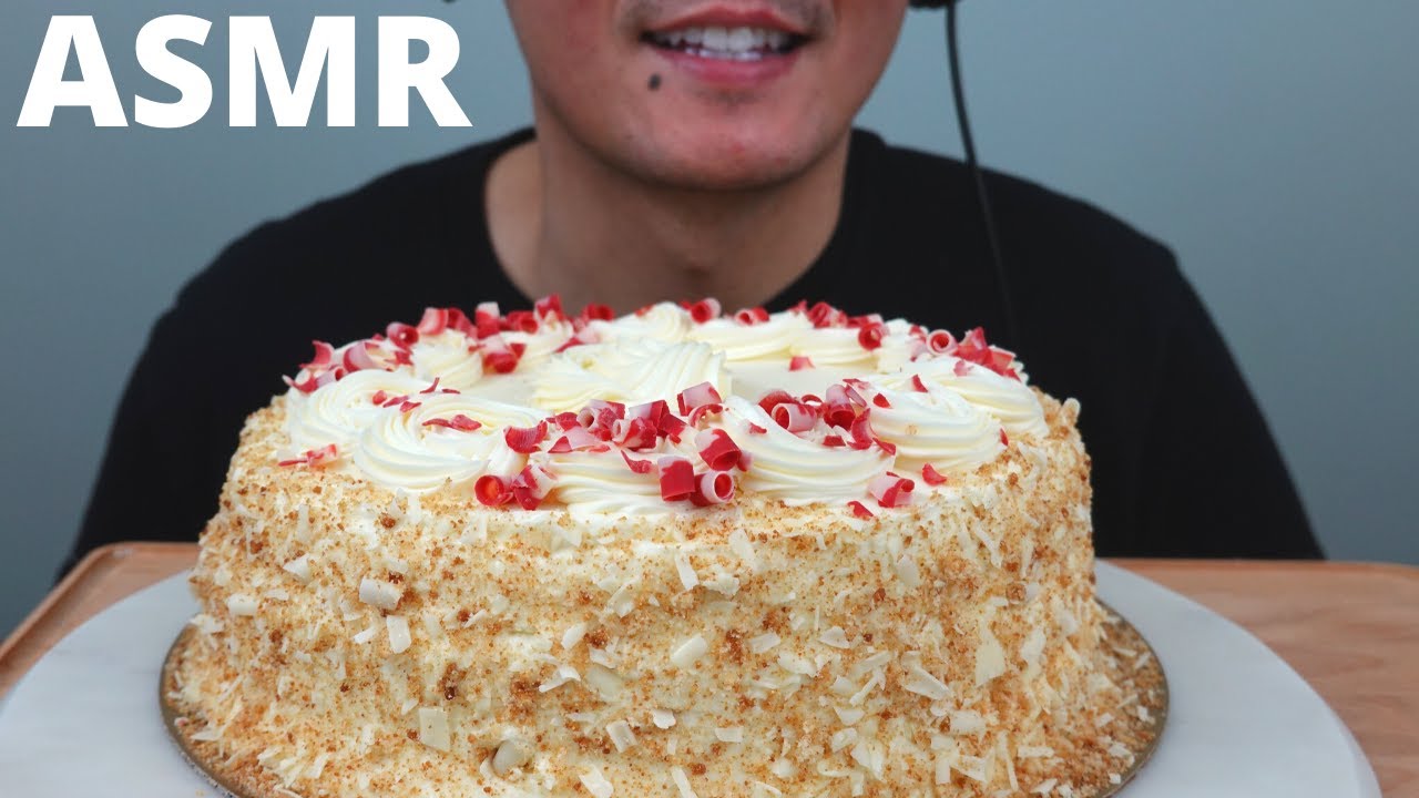 ASMR | Raspberry Cream Cheese Cake | The Hangry Mole Eating Show
