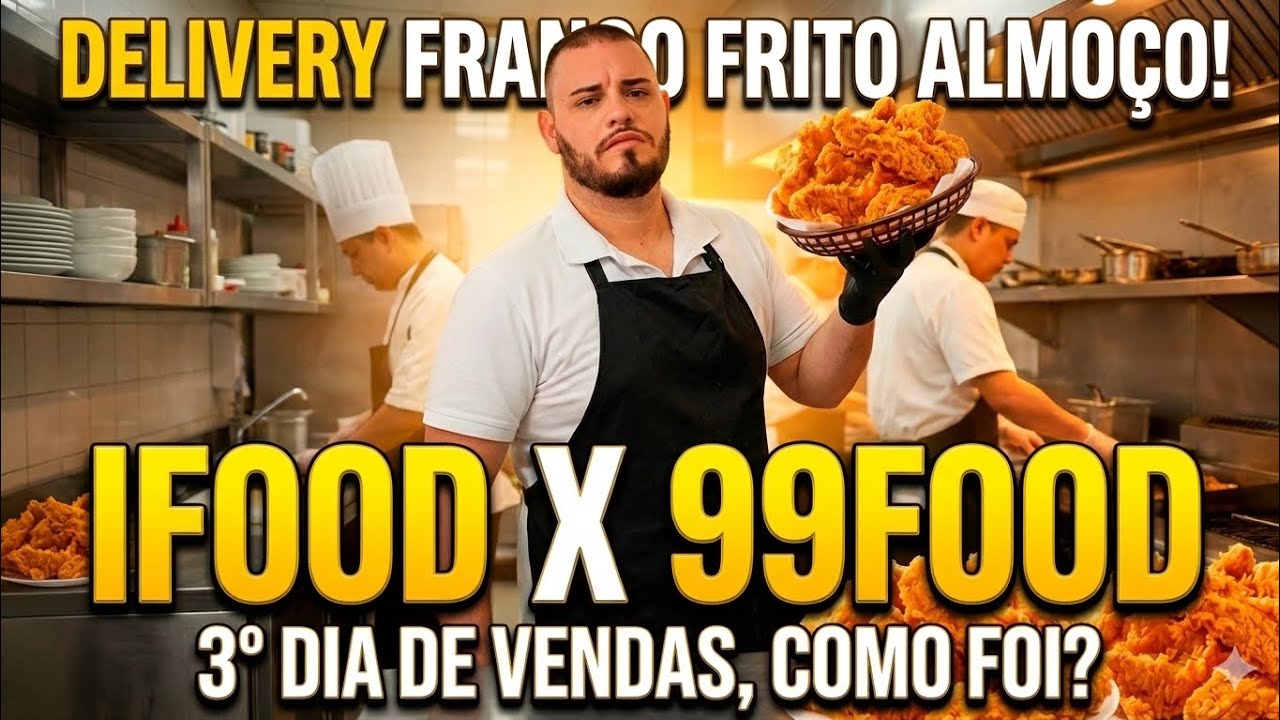 TESTE REAL: Qual App Vale a Pena? iFood ou 99 Food? (3º Dia de Vendas)