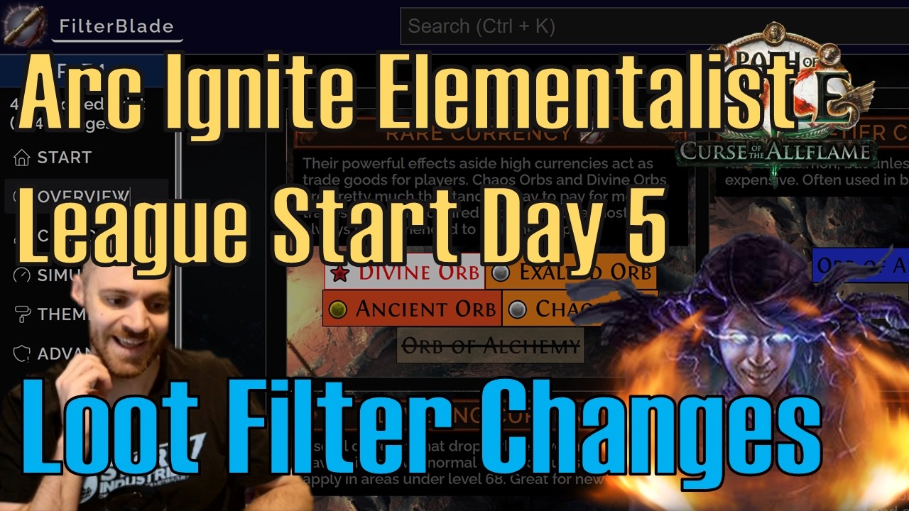 League Start Update: Loot Filter Changes [POE1]