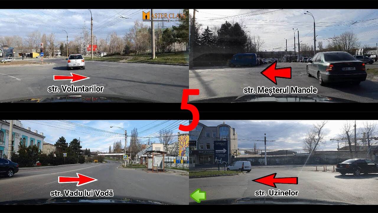 Toate intersecțiile de la ruta numărul 5