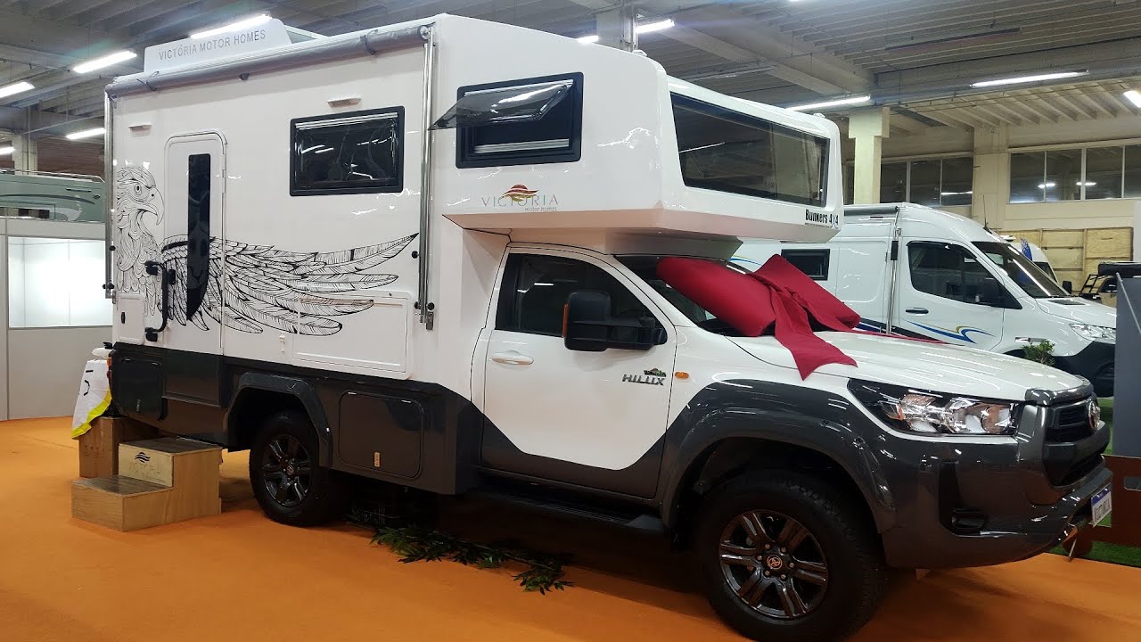 VICTÓRIA MOTORHOMES, BUNKERS 4X4, TOYOTA HILUX AUTOMÁTICA, CNH B, EXPOMOTORHOME. 