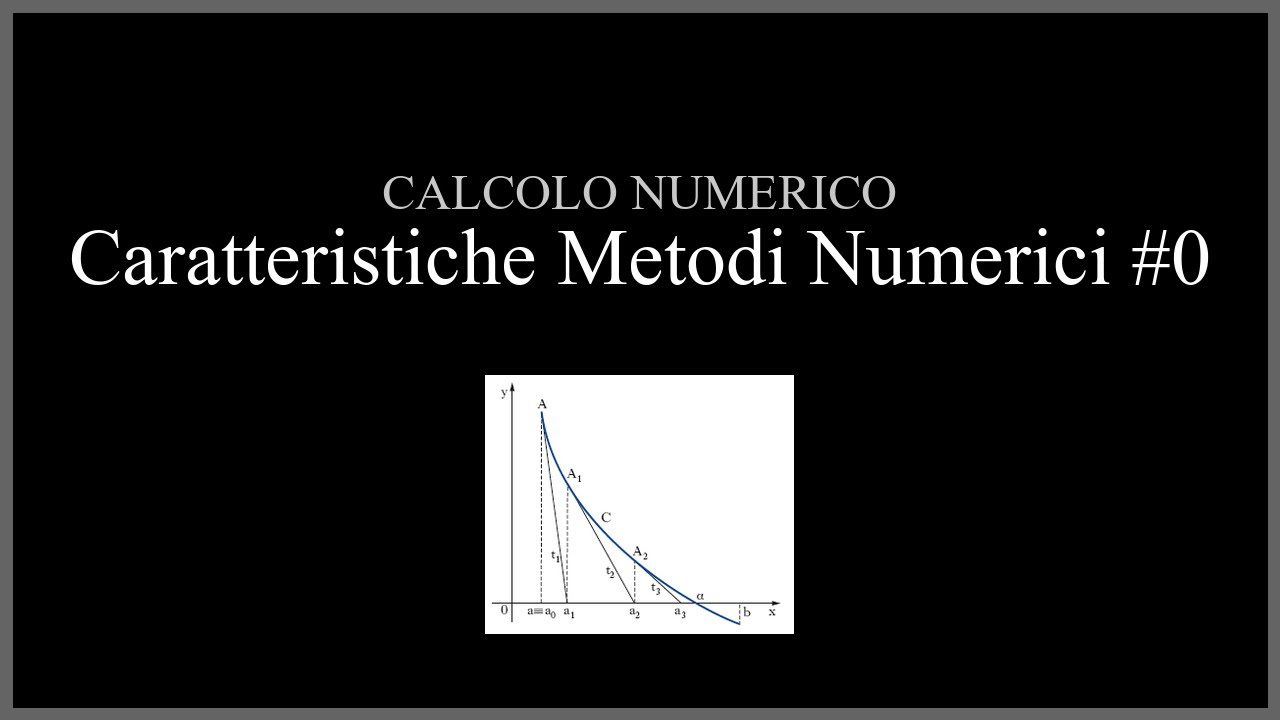 Caratteristiche Metodi Numerici #0 CALCOLO NUMERICO