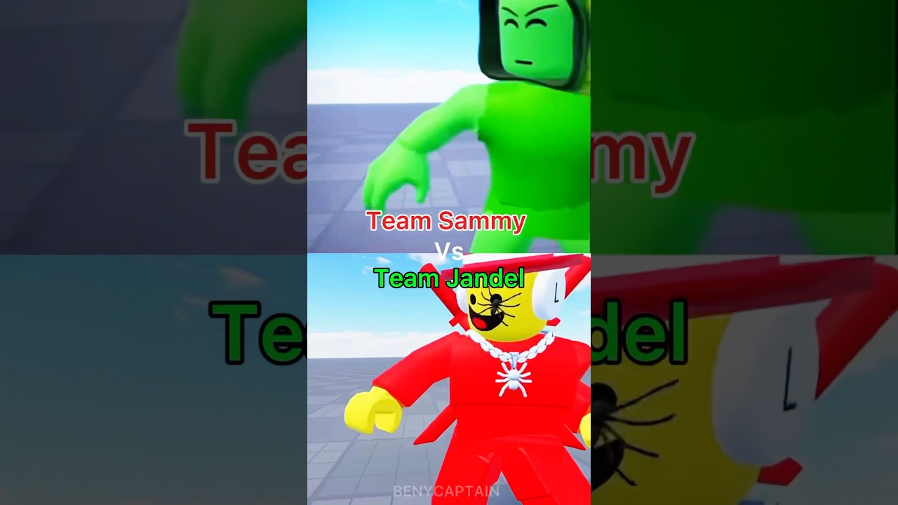 Jandel vs Sammy Fight Animation Both POV #roblox #growagarden #stealabrainrot