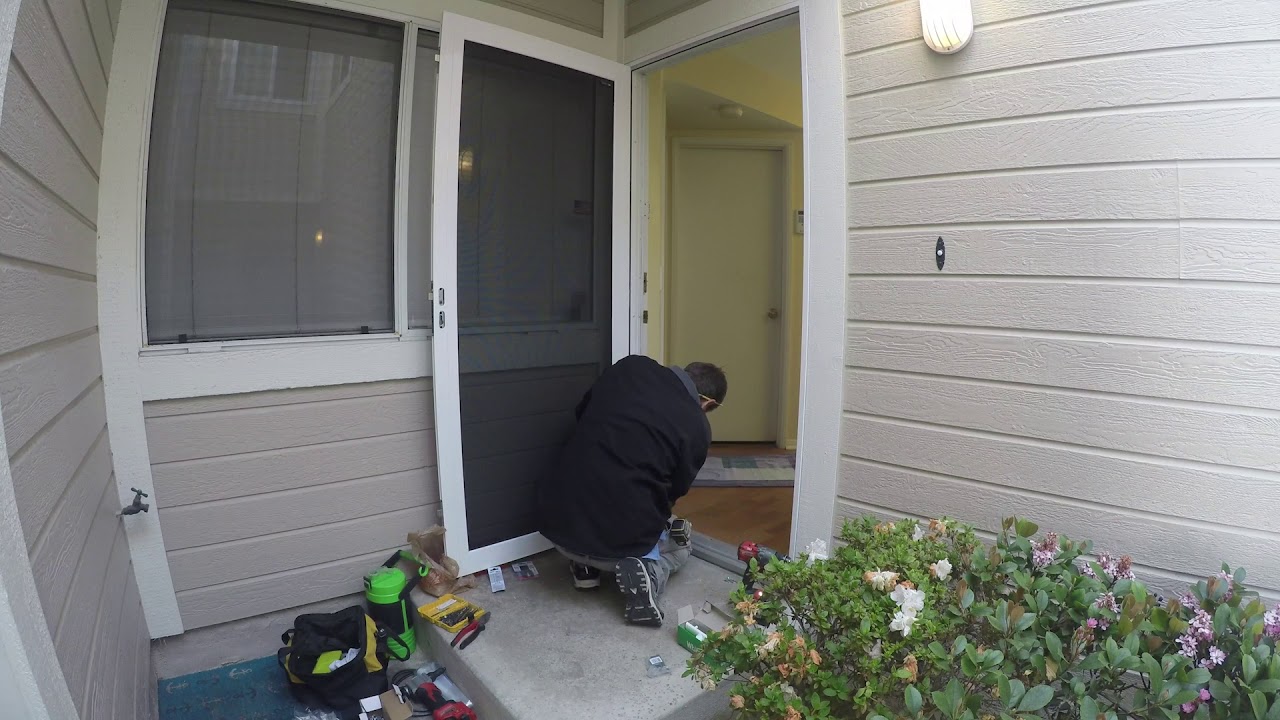 Crimsafe door install