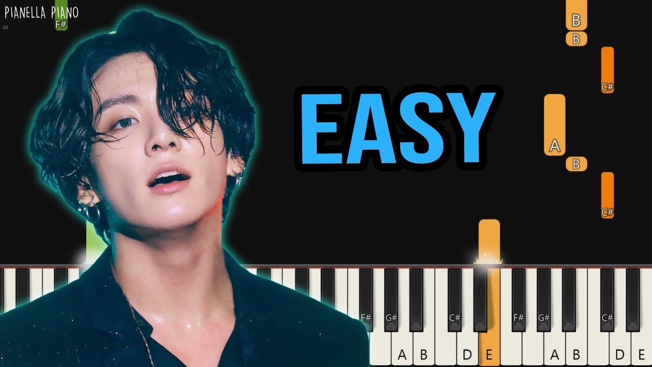 Jung Kook - Shot Glass of Tears | EASY Piano Tutorial by Pianella Piano
