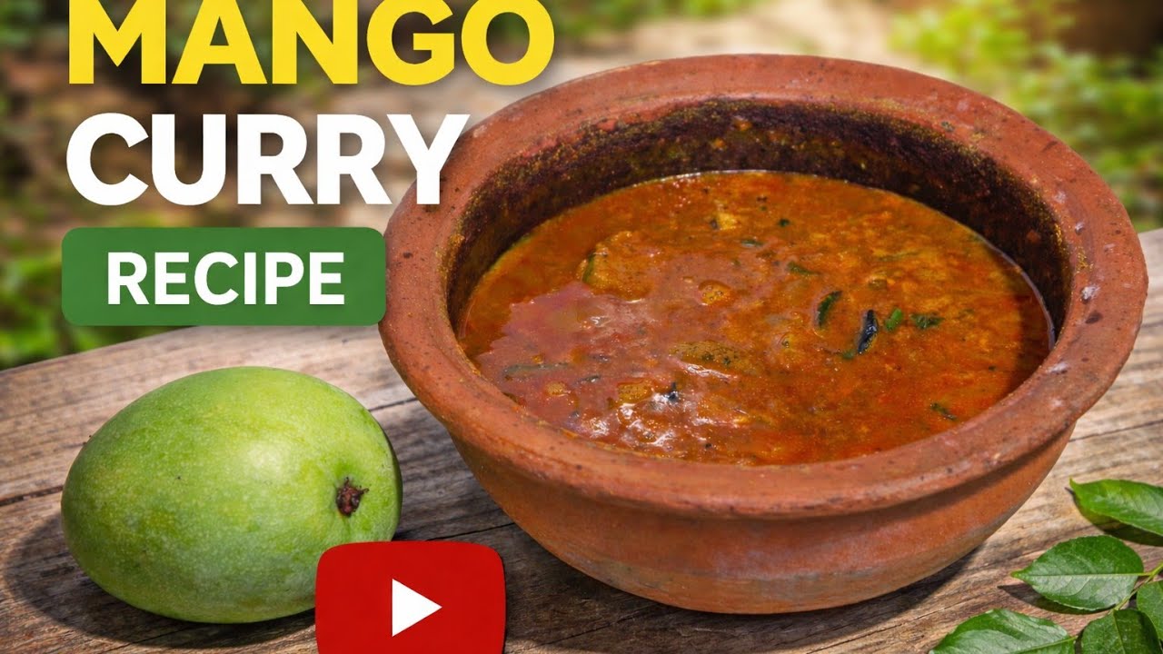 Mango curry| අඹ මාලුව මෙහෙම හදමු🌿😋@FlavorNest-d1v 