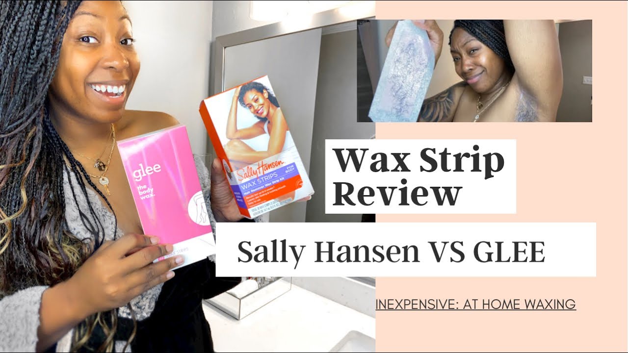 Sally Hansen VS Glee Wax Strips| Wax Strip Review | under arm hair remover