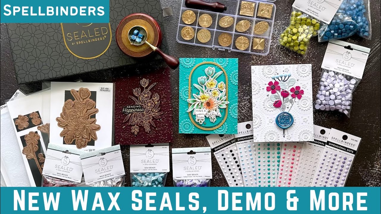 New Wax Seals! Summer Cards, Demo & More | Wax Seal Tutorial | #teamspellbinders #neverstopmaking