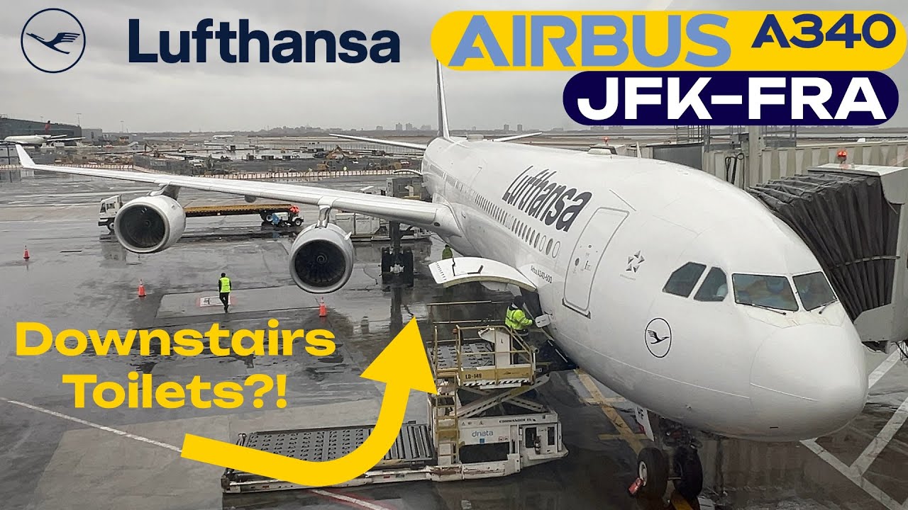 Transatlantic in Lufthansa A340-600 Economy | New York to Frankfurt