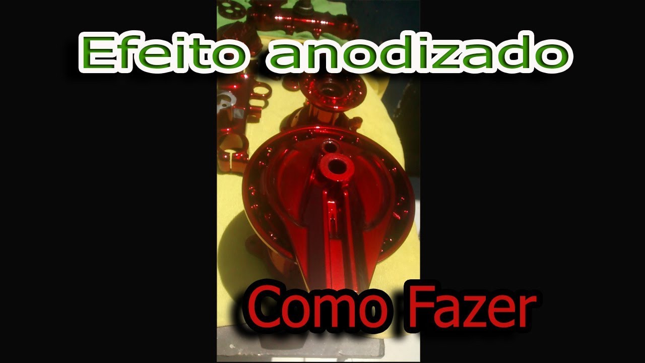 Efeito anodizado Vermelho Apple ,Pintura cubos CRf - Hiago