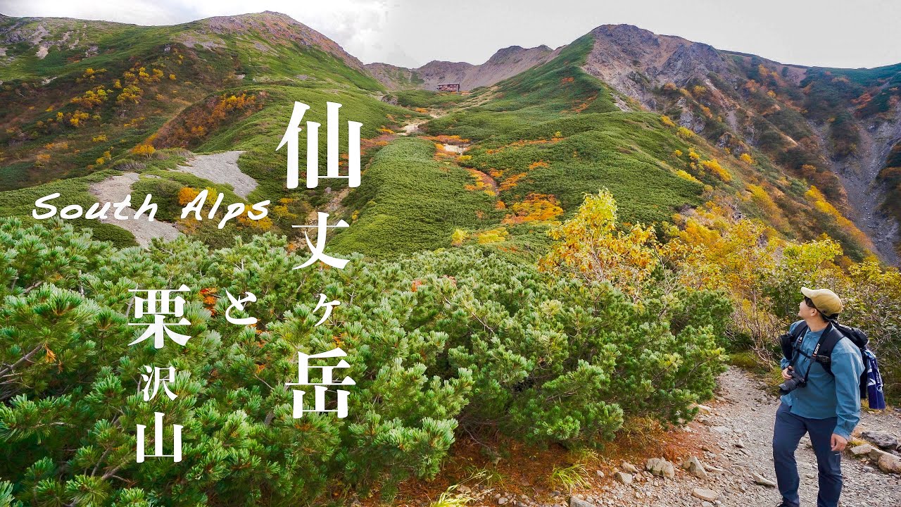 【テント泊登山】紅葉の南アルプス仙丈ヶ岳と栗沢山