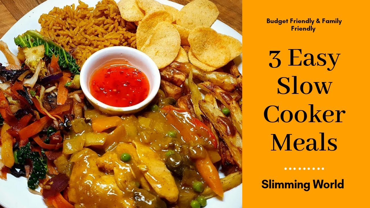 3 Easy Slow Cooker Meals | Slimming World | Budget & Family Friendly