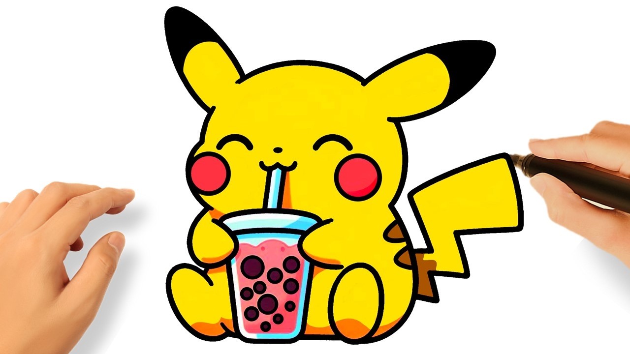 HOW TO DRAW PIKACHU KAWAII EASY ⚡