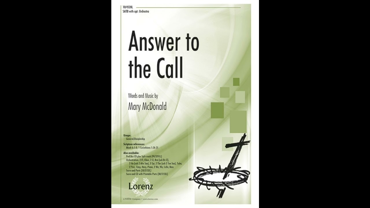 Answer to the Call - words and music by Mary McDonald