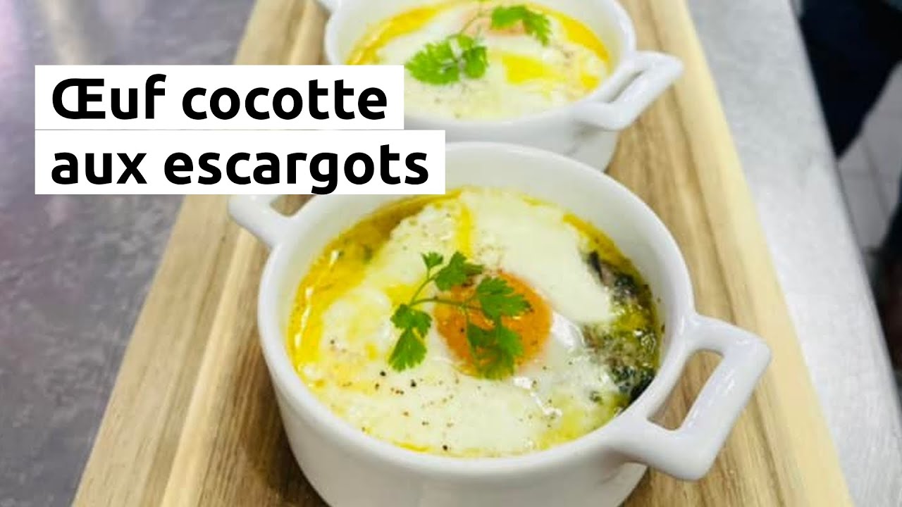 Œuf cocotte aux escargots