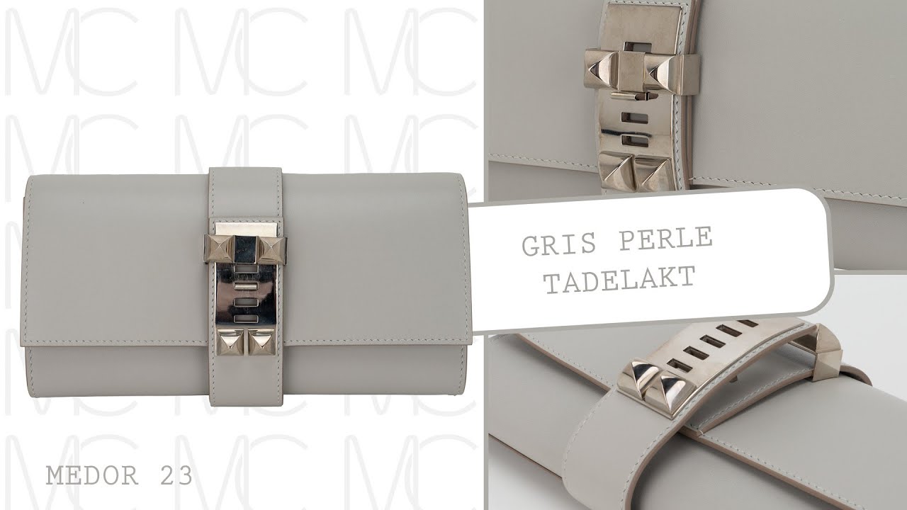 Exclusive Herm&egrave;s M&eacute;dor 23 Clutch &ndash; Palladium Hardware & Chic Elegance &bull; MIGHTYCHIC &bull;