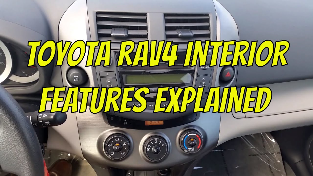 Объяснение особенностей интерьера Toyota Rav4