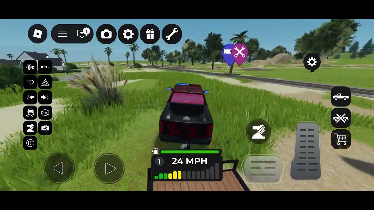 Playing a truck game