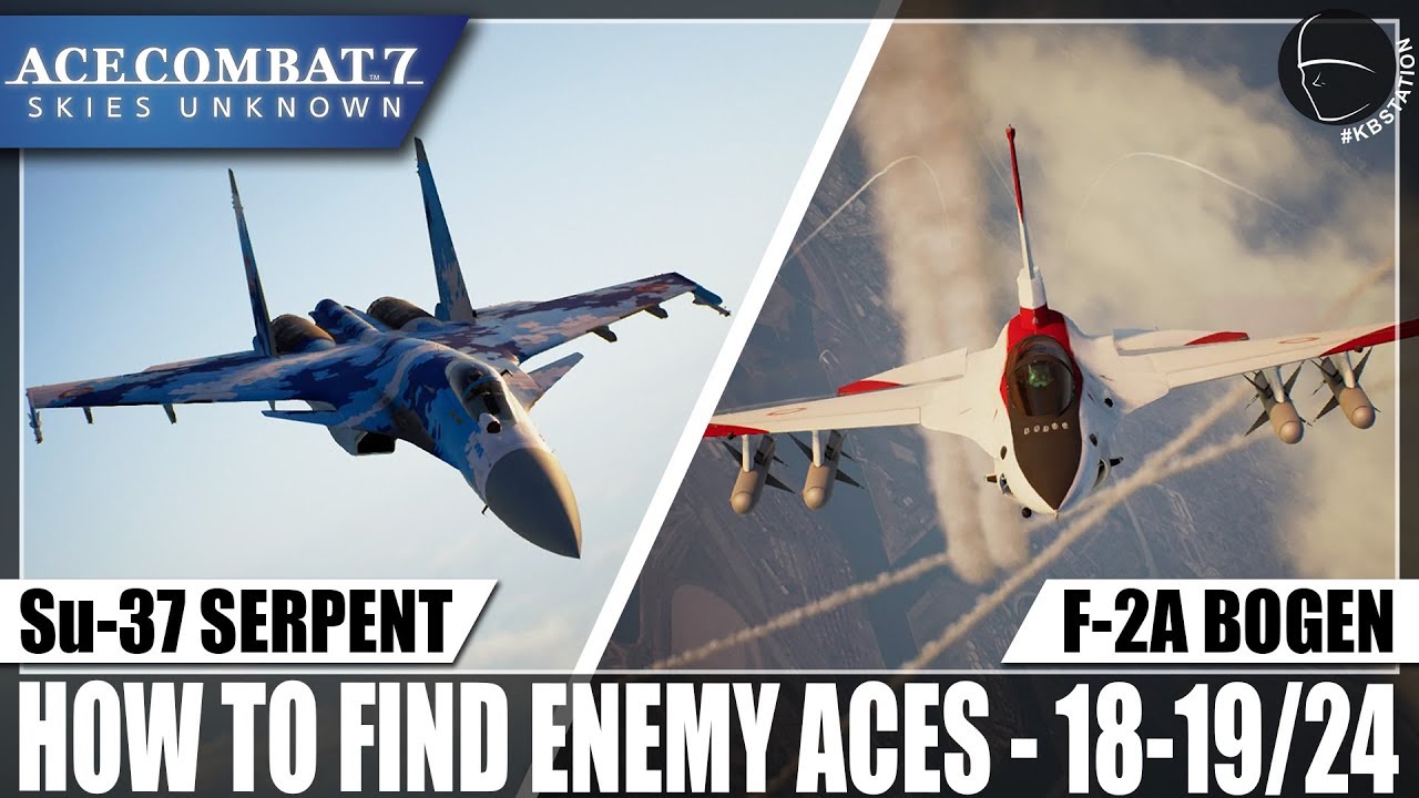 Ace Combat 7 | Desbloqueando as Skins Su-37 Serpent -  F-2A Bogen | Ás 18-19/24
