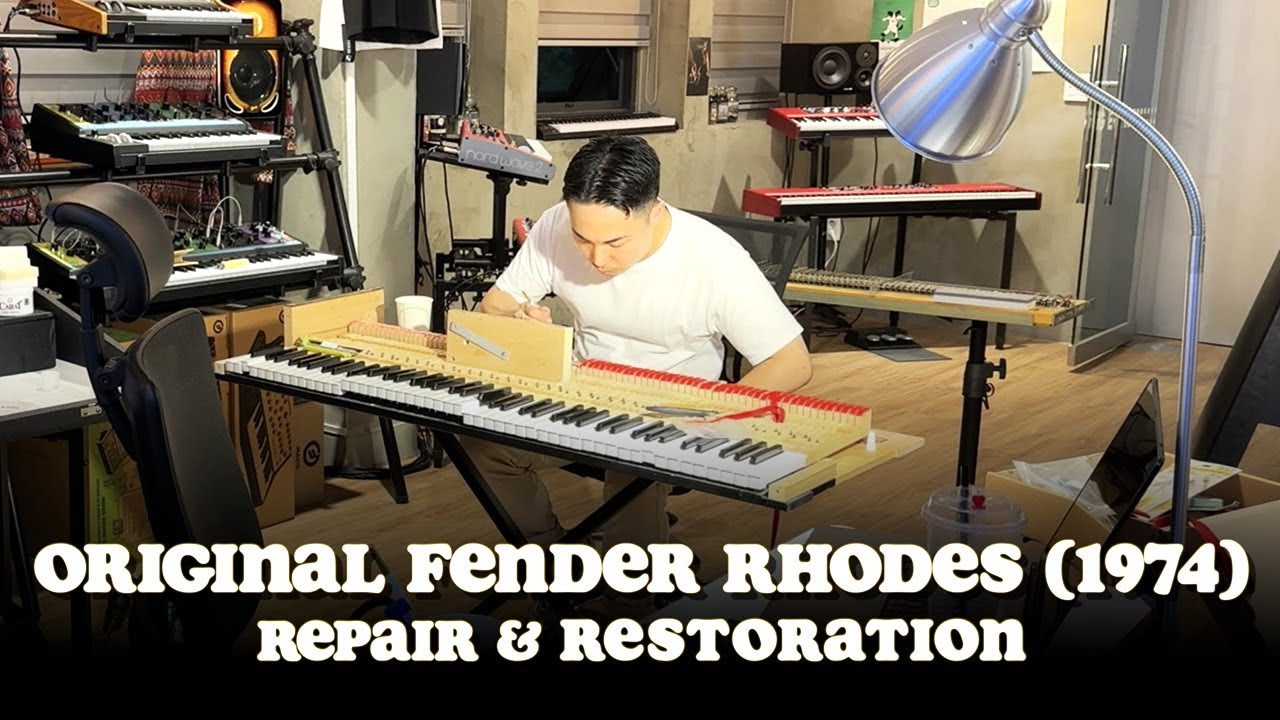 Original Old Fender Rhodes MK1 Stage 88(1974) Repair & Restoration!