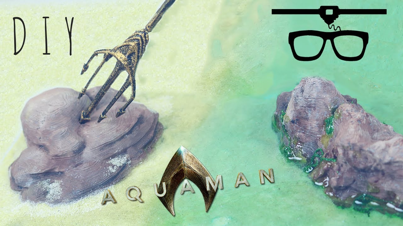 (DIY) Diorama do Aquaman feito com Impressão 3D - Feat. KakaCraft